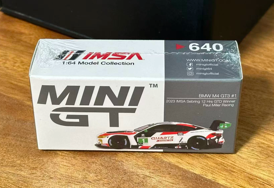 MiniGT 1/64 BMW M4 GT3 #640 2023 IMSA Sebring Winner