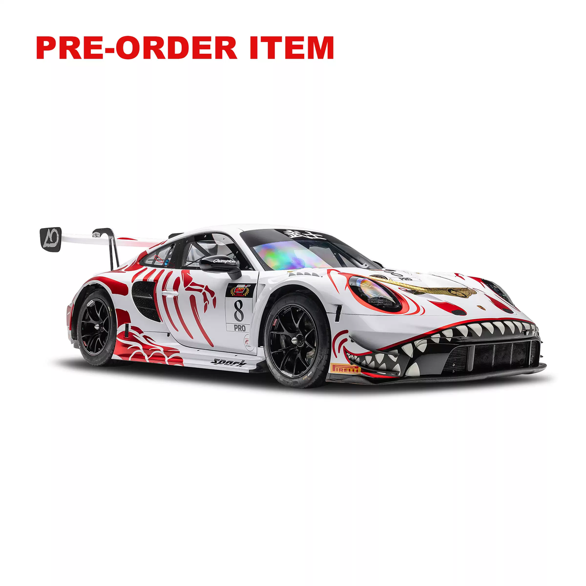 Spark 1/64 Porsche 911 GT3 R AO Racing Samurai Rexy Preorder
