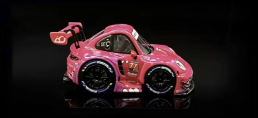 All in Fanatic 1/64 Porsche 911 RSR Q-Car Pink Dino TDE 2026 Exclusive