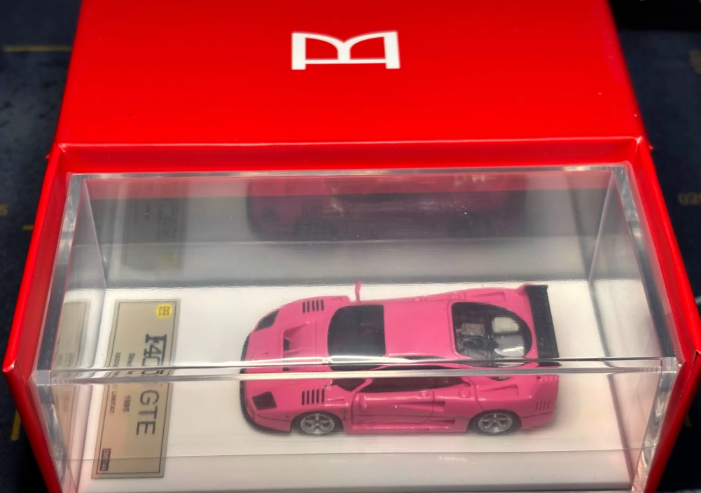 DMH 1/64 Ferrari F40 GTE Pink Resin Model Limited 149