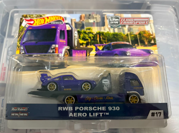 Hot Wheels 1/64 Team Transport RWB Porsche 930 Aero Lift
