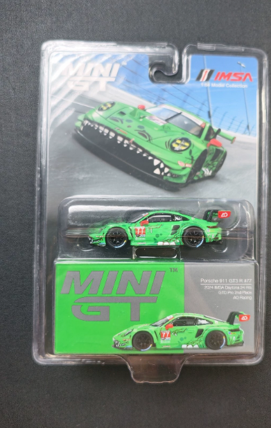 MINI GT 1/64 Porsche 911 GT3 R #77 Rexy AO Racing IMSA 2023 MGT889