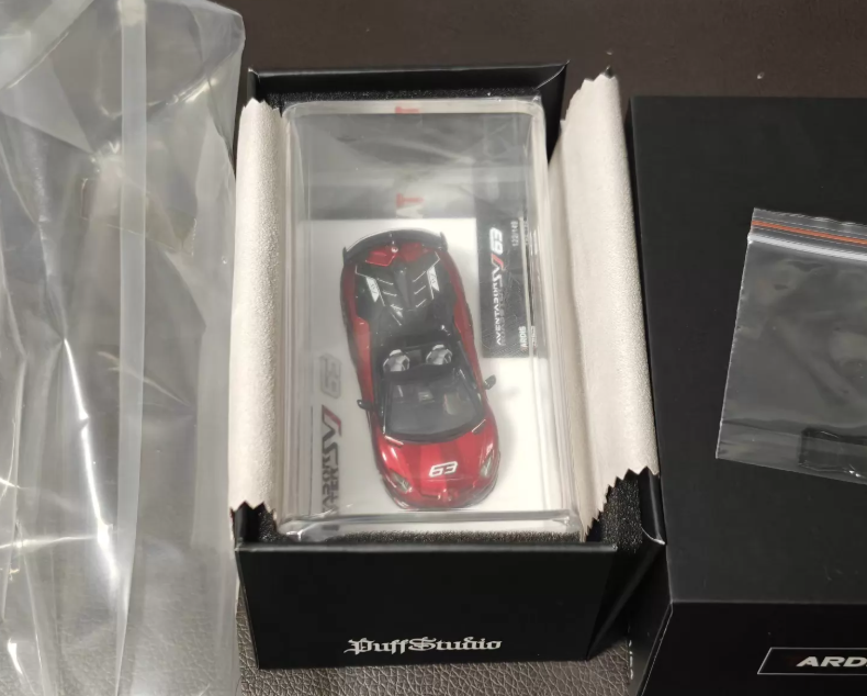 Tardis 1/64 Lamborghini Aventador SVJ Roadster Metallic Red 63 Ltd 149