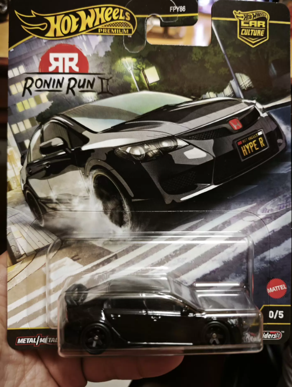 Hot Wheels Car Culture Ronin Run II 07 Honda Civic Type R Secret FPY86 1:64