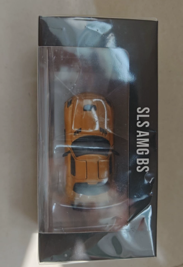 Fine Works64 1/64 Mercedes SLS AMG BS Yellow Alloy Model