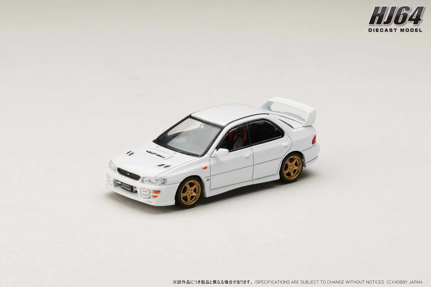 Hobby Japan 1/64 Subaru Impreza WRX STi Ver. VI 1999 White Preorder