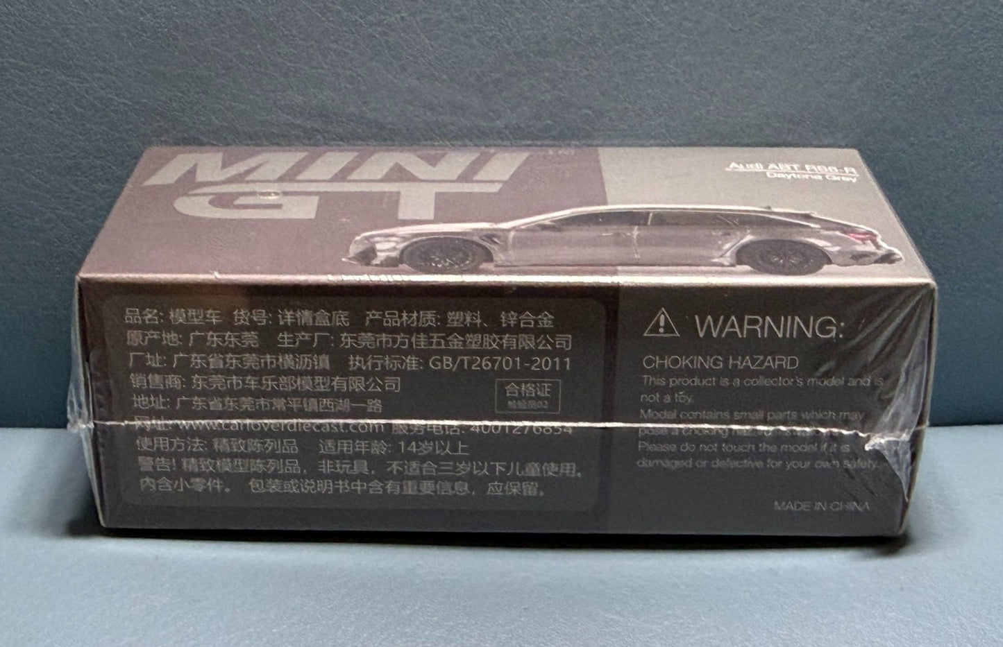 Mini GT 479 Audi ABT RS6-R Daytona Grey 1/64 Diecast Model Car