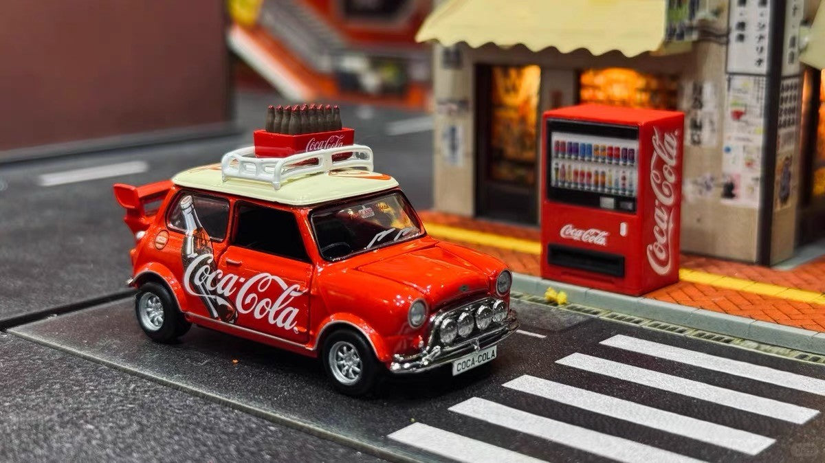 Tiny 1/50 Coca-Cola Mini Cooper Mk1 Limited Edition Diecast Model Car