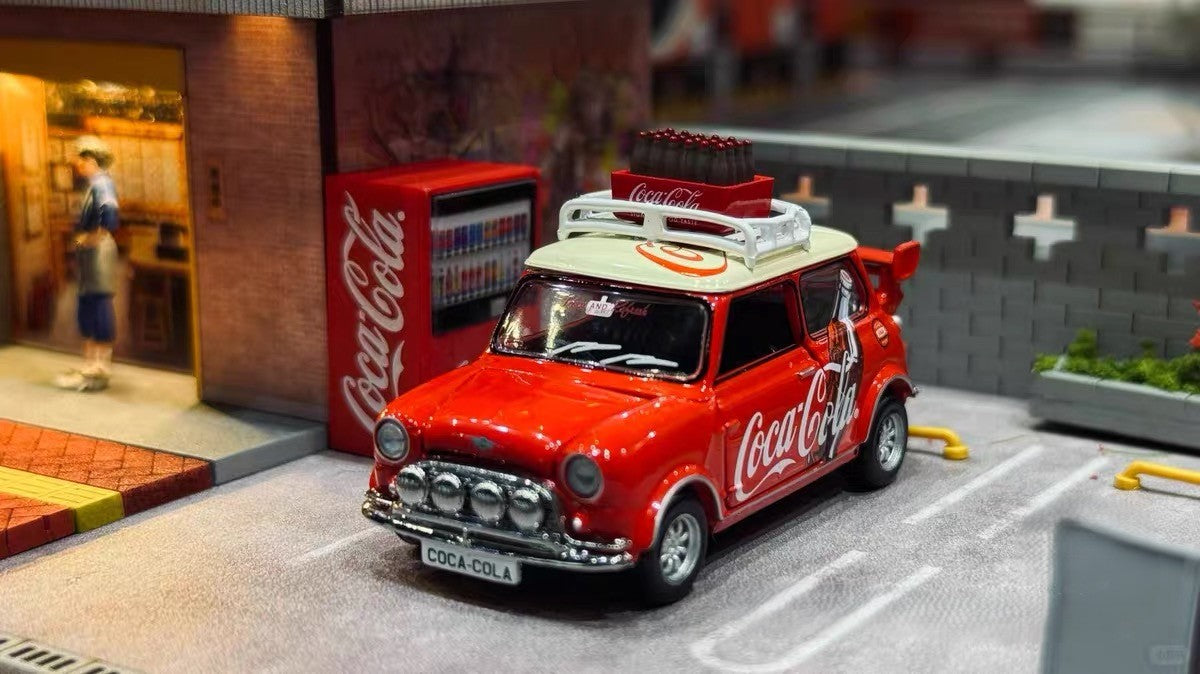 Tiny 1/50 Coca-Cola Mini Cooper Mk1 Limited Edition Diecast Model Car