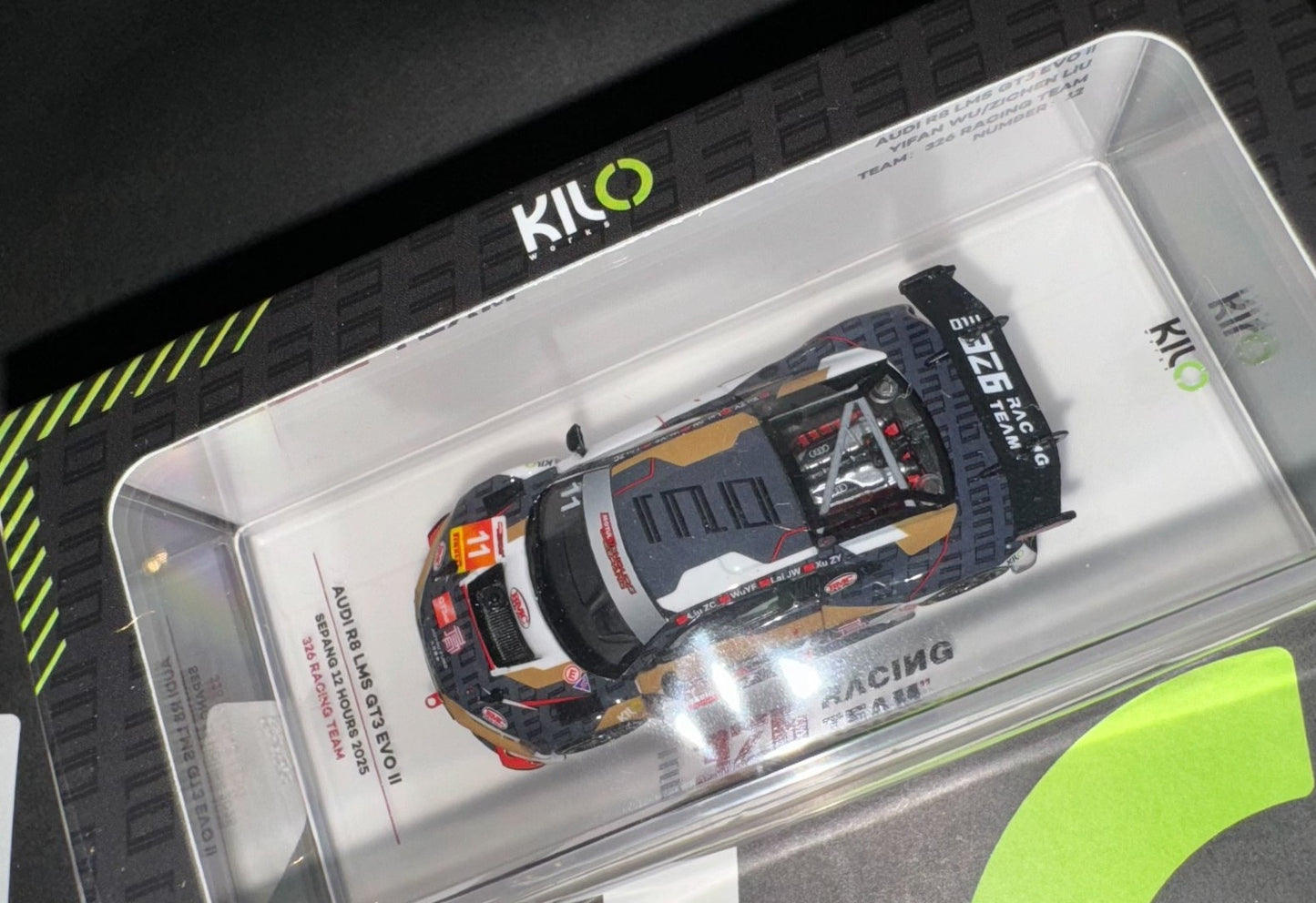 KILO Audi R8 LMS GT3 EVO #11 Sepang 2025 1/64 Diecast Model Car