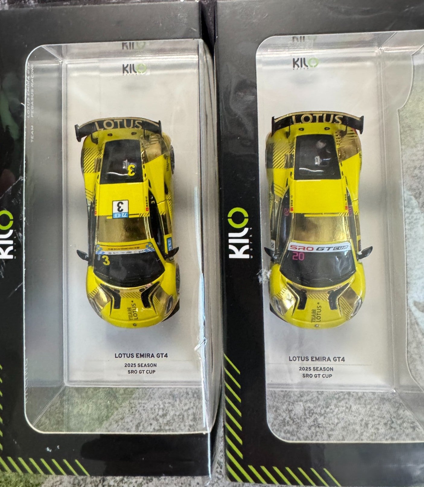 Kilo Works 1/64 Lotus Emira GT4 Pegasus Racing HEC 2025 Exclusive Set