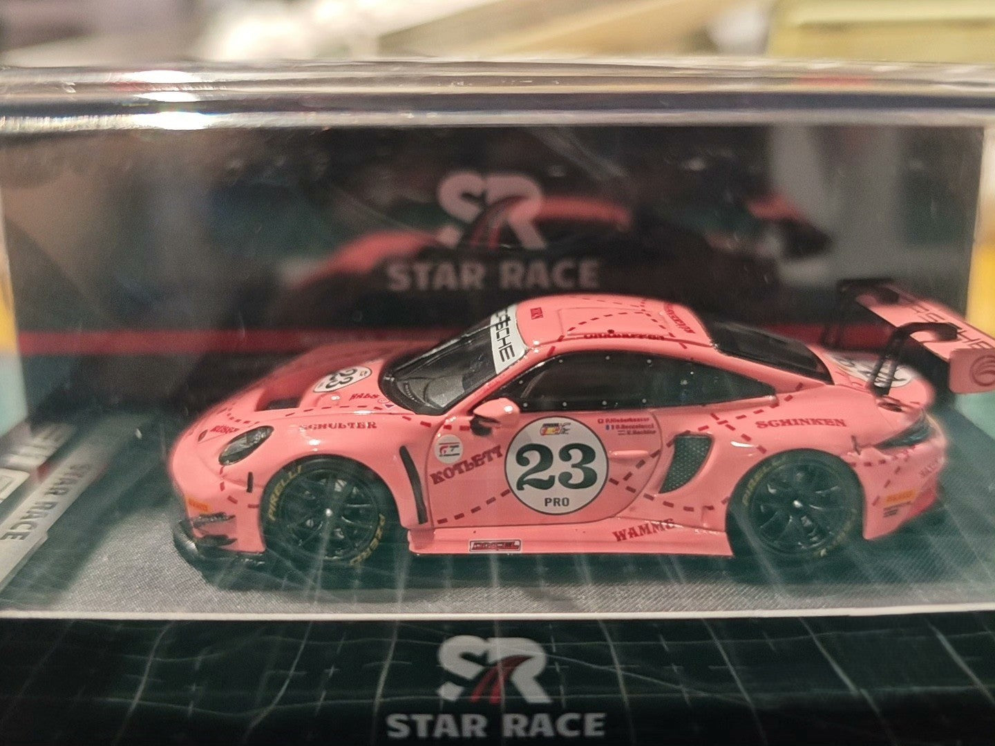 Model Model Porsche 993 RWB Pink Pig 1/64 Diecast Model Car