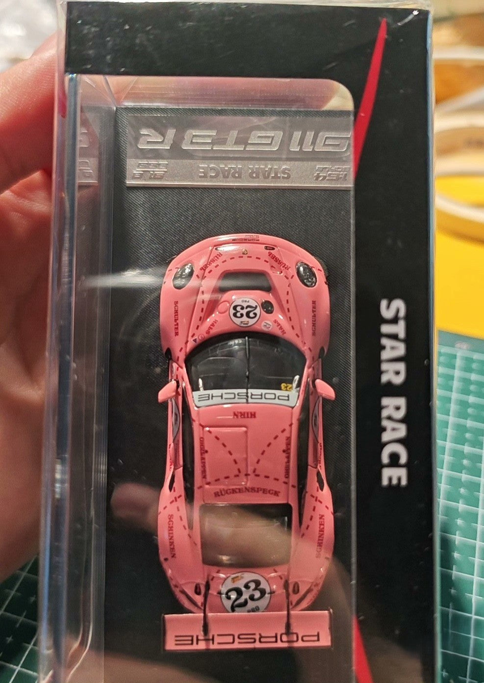 Model Model Porsche 993 RWB Pink Pig 1/64 Diecast Model Car