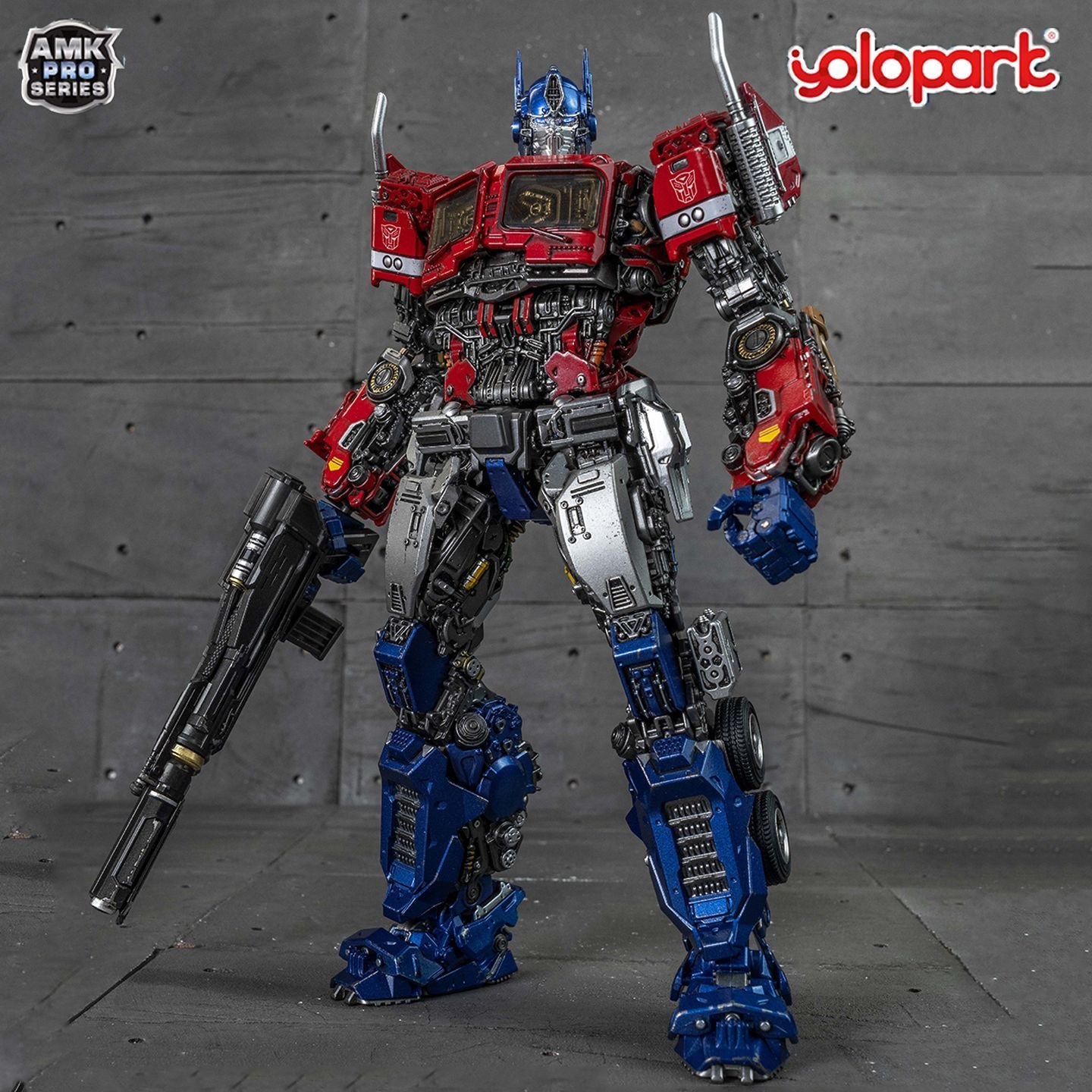 YoloPark AMK Pro Series Optimus Prime Earth Cybertron Set Transformers