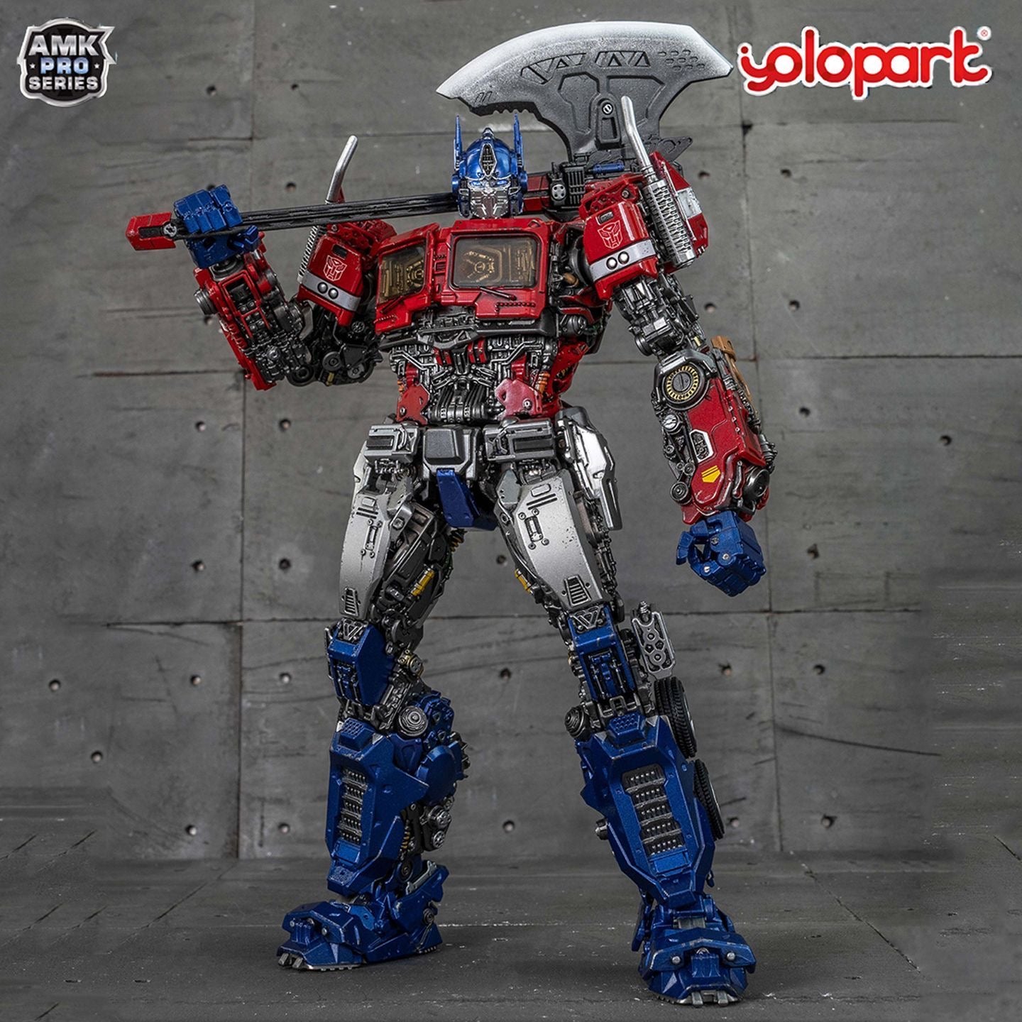 YoloPark AMK Pro Series Optimus Prime Earth Cybertron Set Transformers