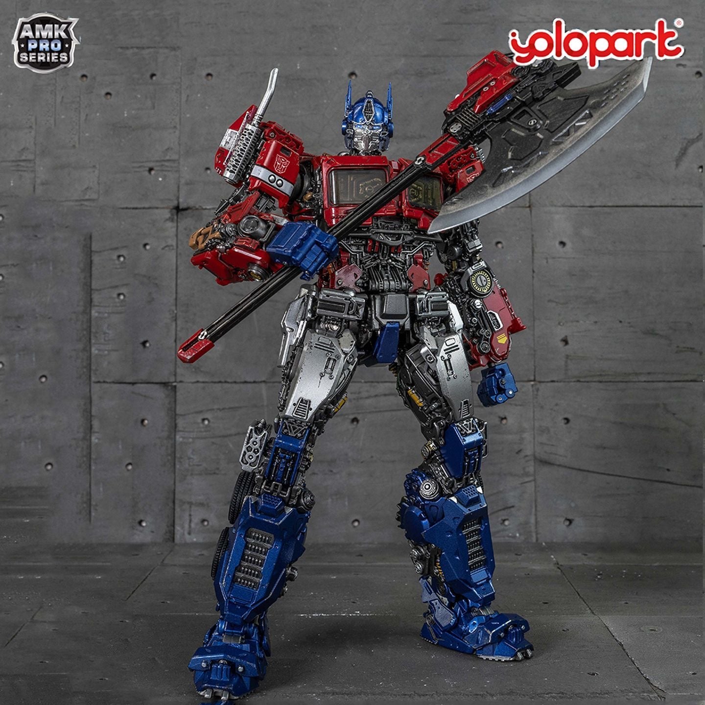 YoloPark AMK Pro Series Optimus Prime Earth Cybertron Set Transformers