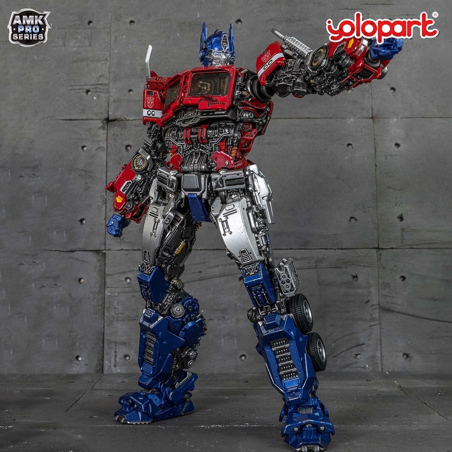YoloPark AMK Pro Series Optimus Prime Earth Cybertron Set Transformers