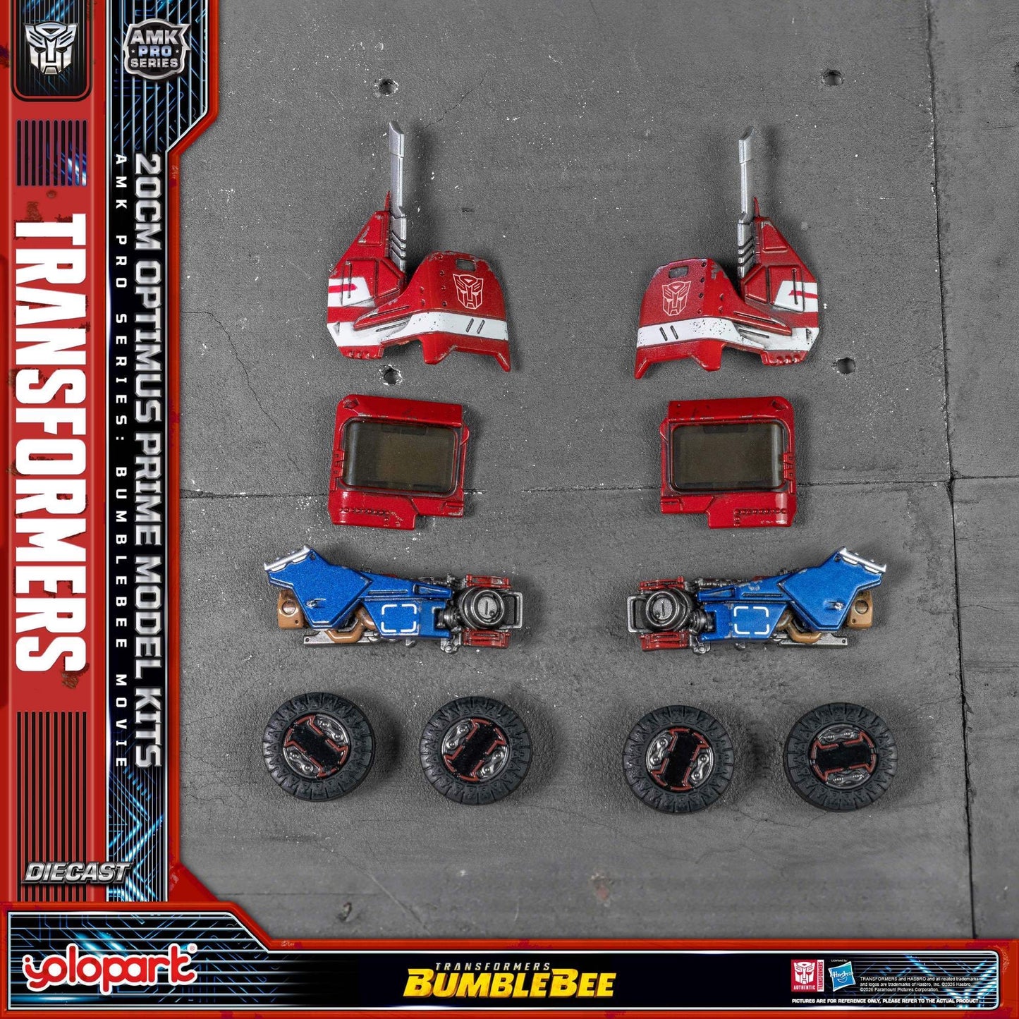 YoloPark AMK Pro Series Optimus Prime Earth Cybertron Set Transformers