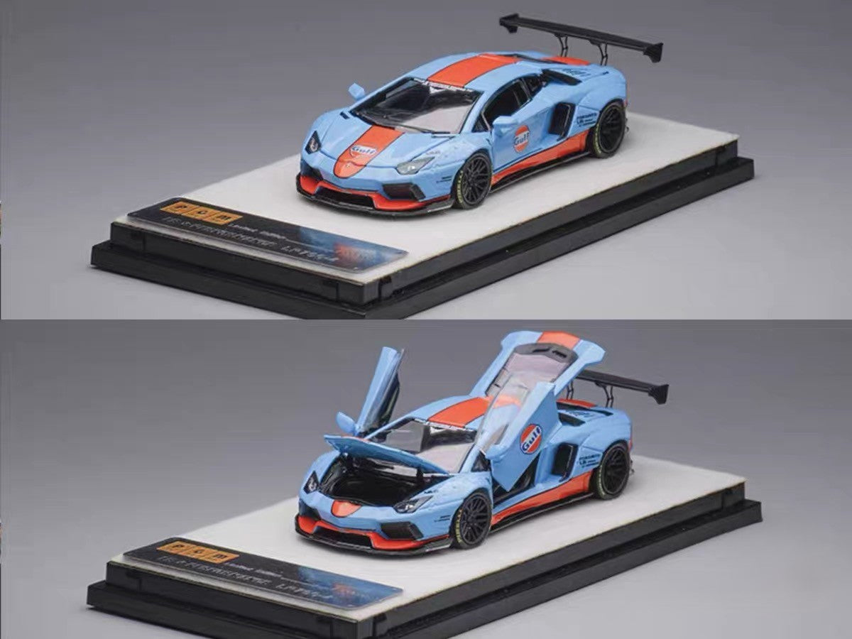 PGM 1/64 Ferrari F40 Gulf Racing Blue Limited Edition Diecast Model