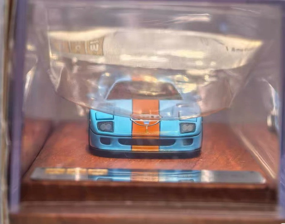 PGM 1/64 Ferrari F40 Gulf Racing Blue Limited Edition Diecast Model