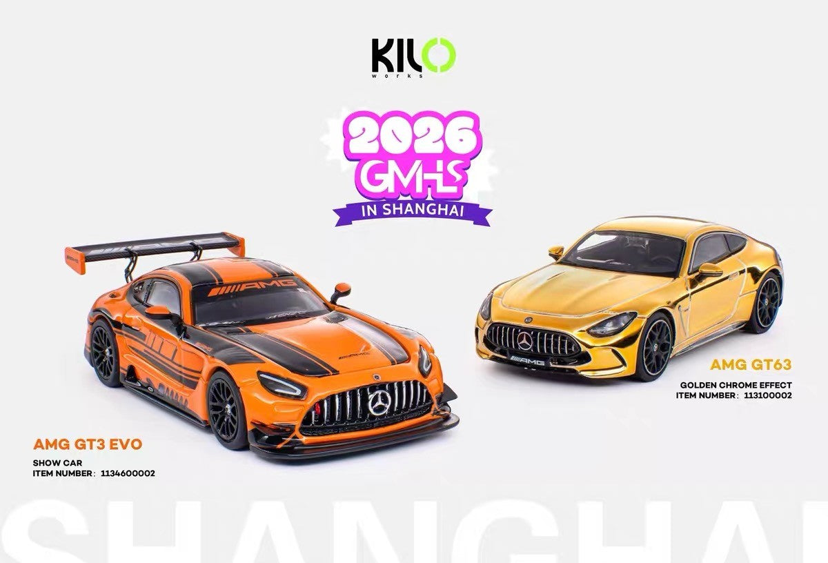 KILO Works 1/64 Mercedes AMG GT3 EVO Show Car Orange Limited 1500 PCS