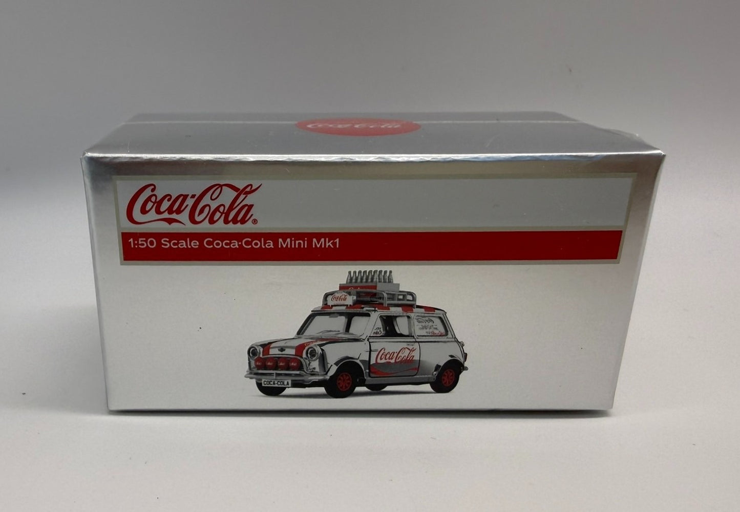 1/50 Mini Cooper Coca Cola Diecast Car Model Classic Coke Collectible