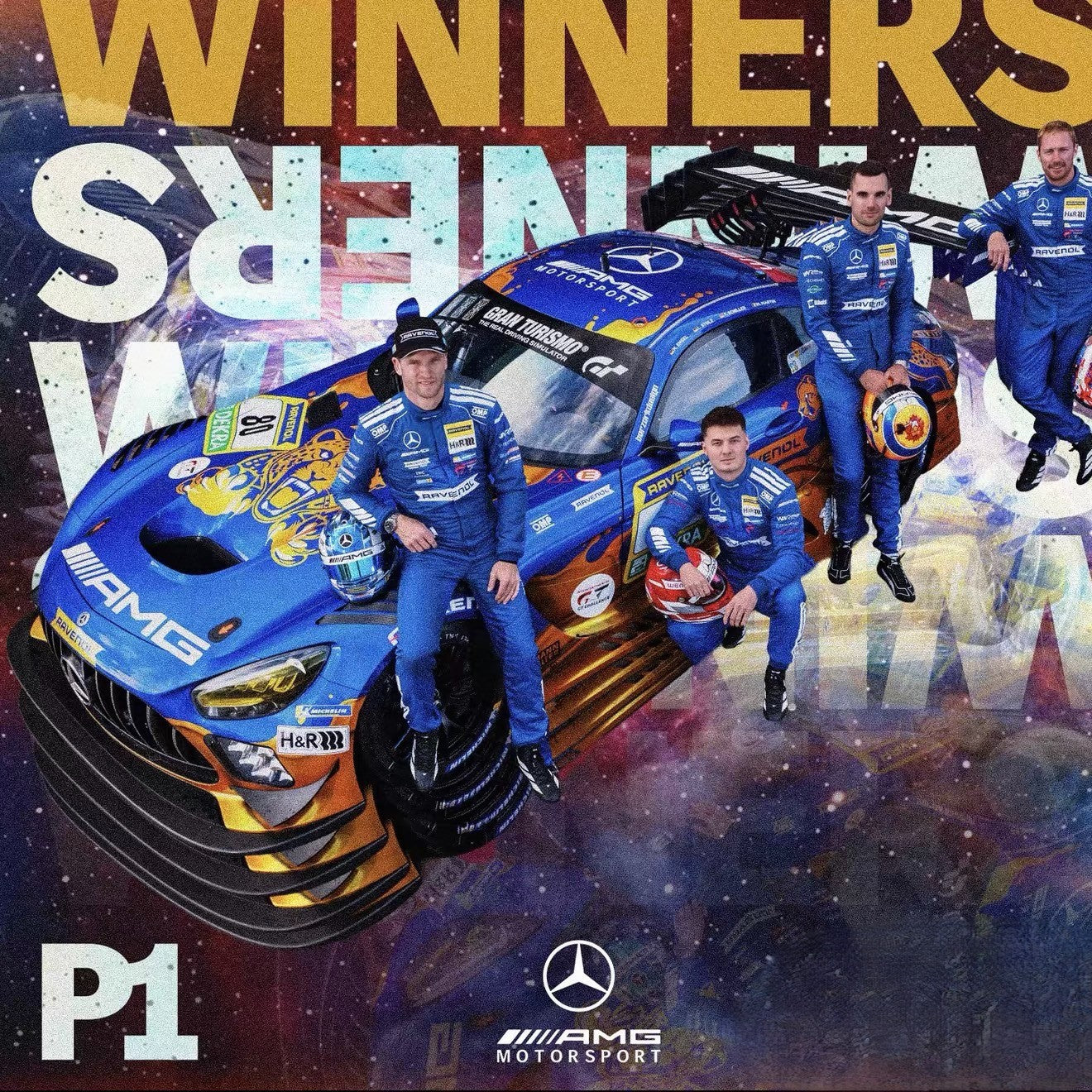 Tarmac Works 1/64 Mercedes-AMG GT3 2026 N24 Winner #80 Diecast Model