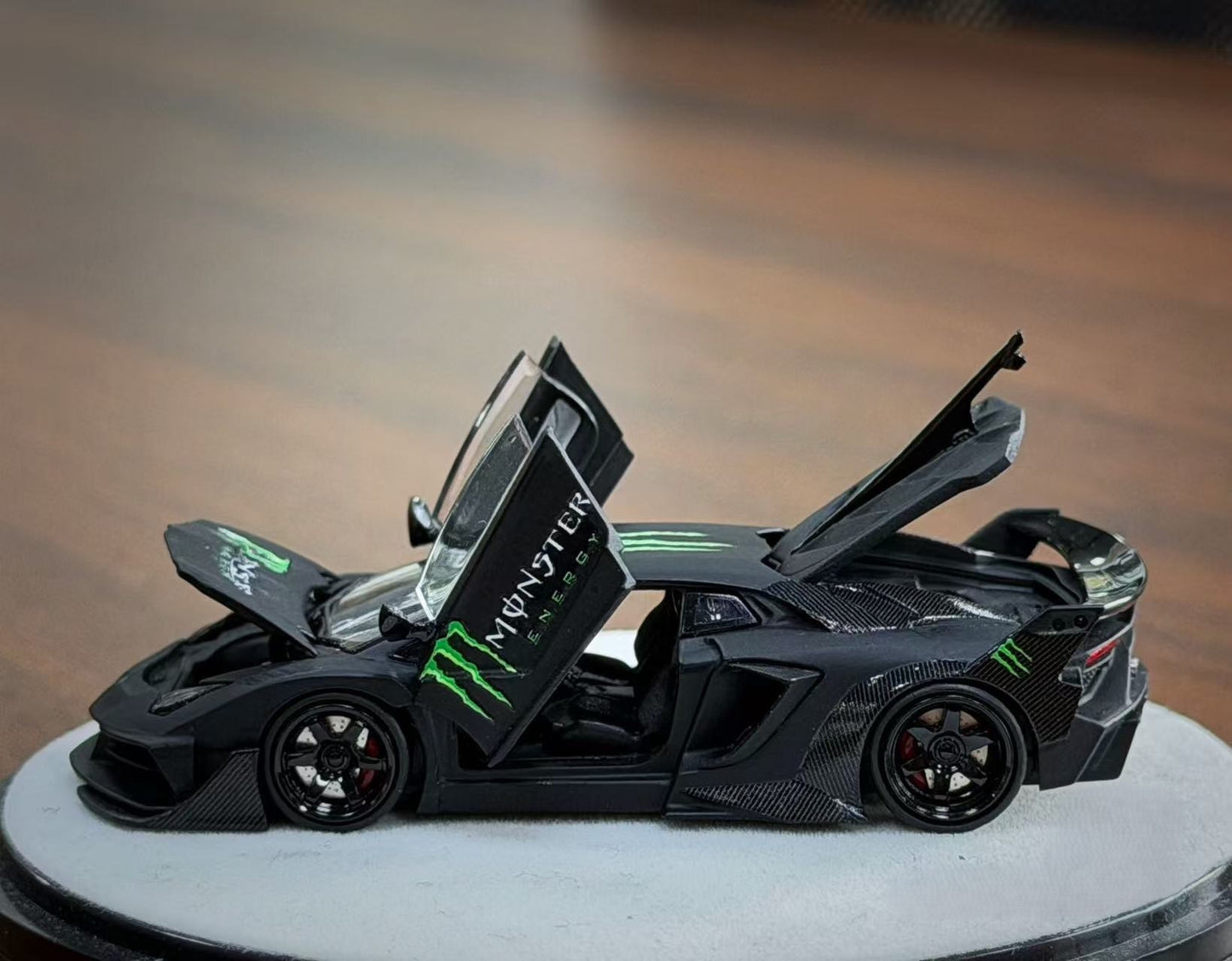PGM 1/64 Lamborghini LP700 GT EVO Monster Energy Black Diecast Preorder