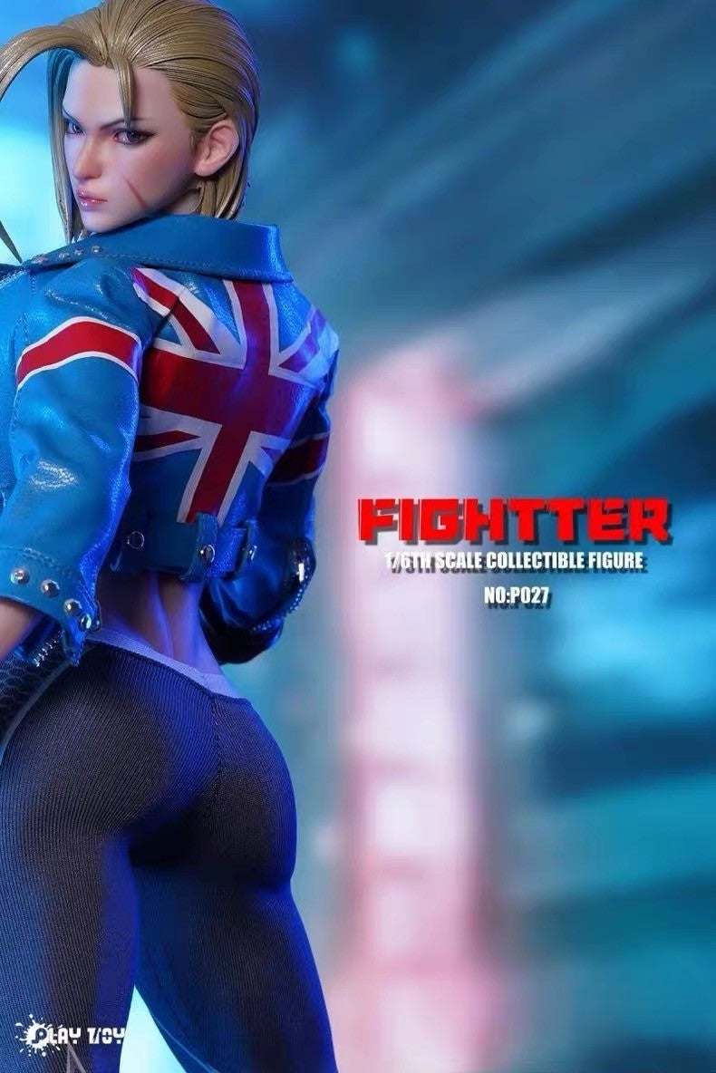 Play Toy P027 Fighter Female Warrior V6 1/6 Action Figure Seamless Body