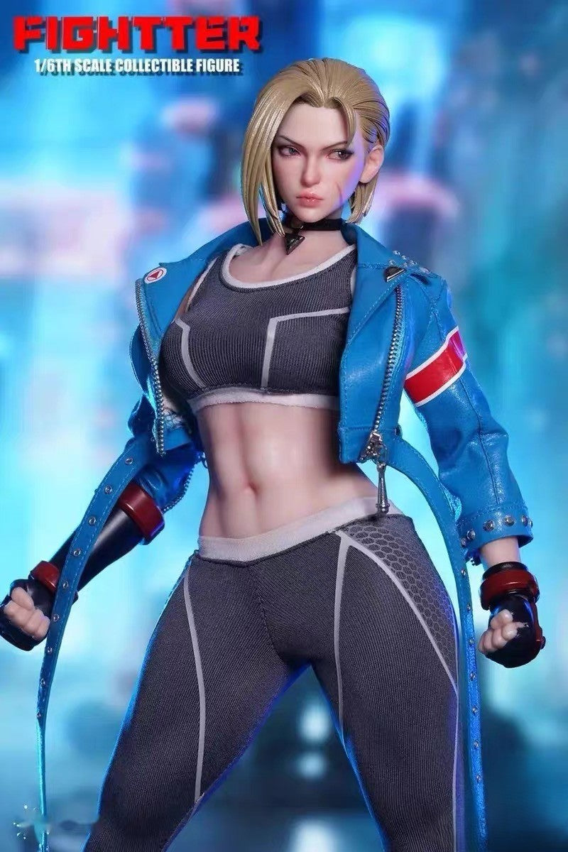 Play Toy P027 Fighter Female Warrior V6 1/6 Action Figure Seamless Body