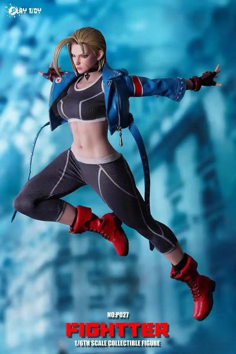 Play Toy P027 Fighter Female Warrior V6 1/6 Action Figure Seamless Body