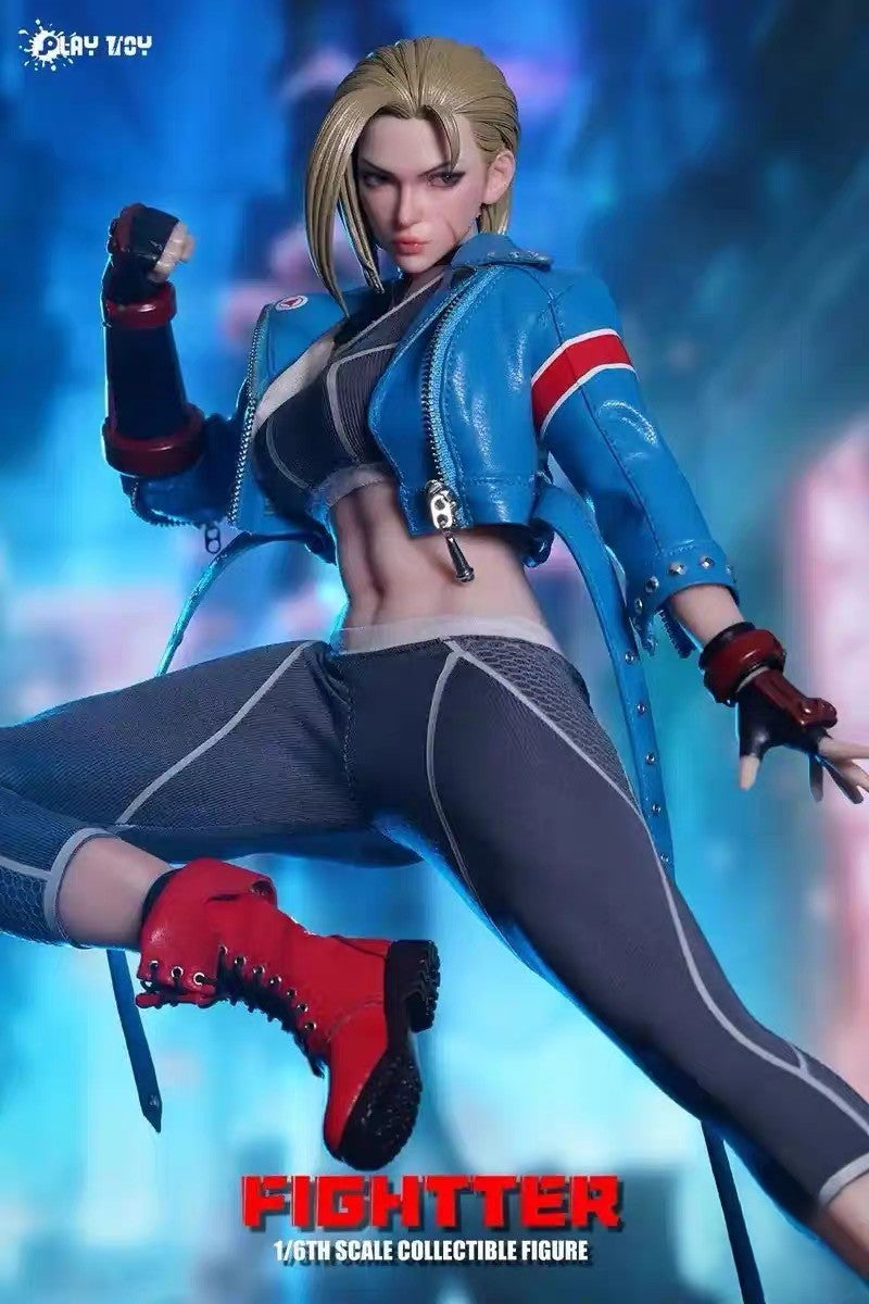 Play Toy P027 Fighter Female Warrior V6 1/6 Action Figure Seamless Body