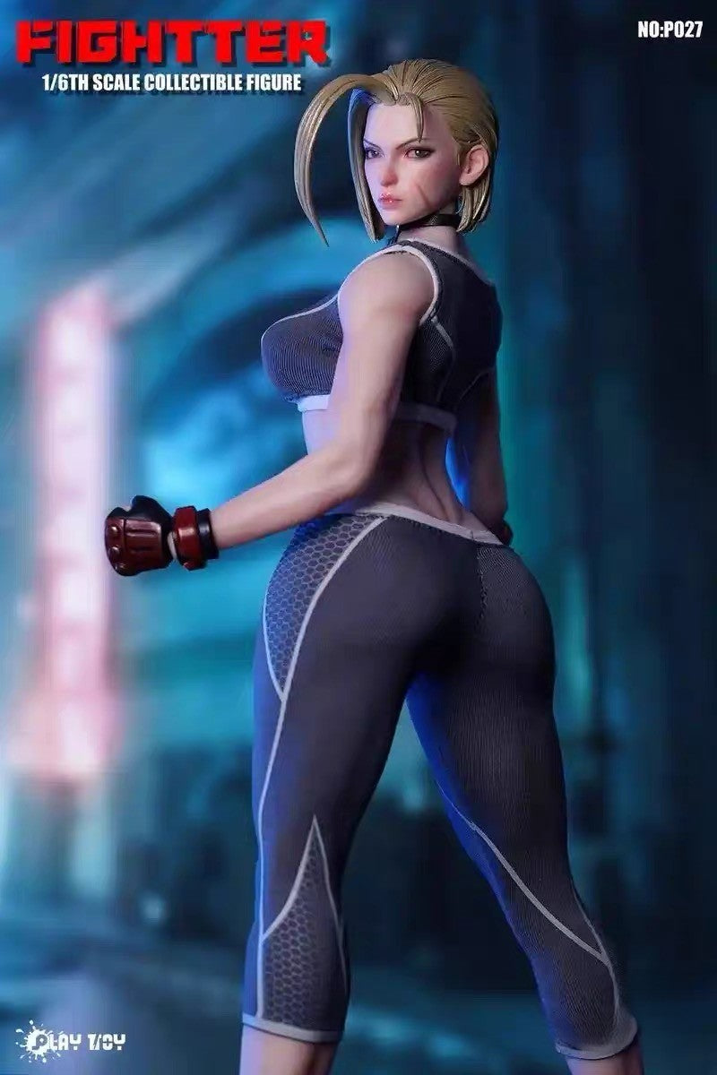 Play Toy P027 Fighter Female Warrior V6 1/6 Action Figure Seamless Body