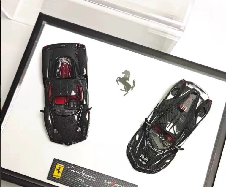 DMH 1/64 Ferrari Enzo and LaFerrari Full Carbon Set Limited Edition