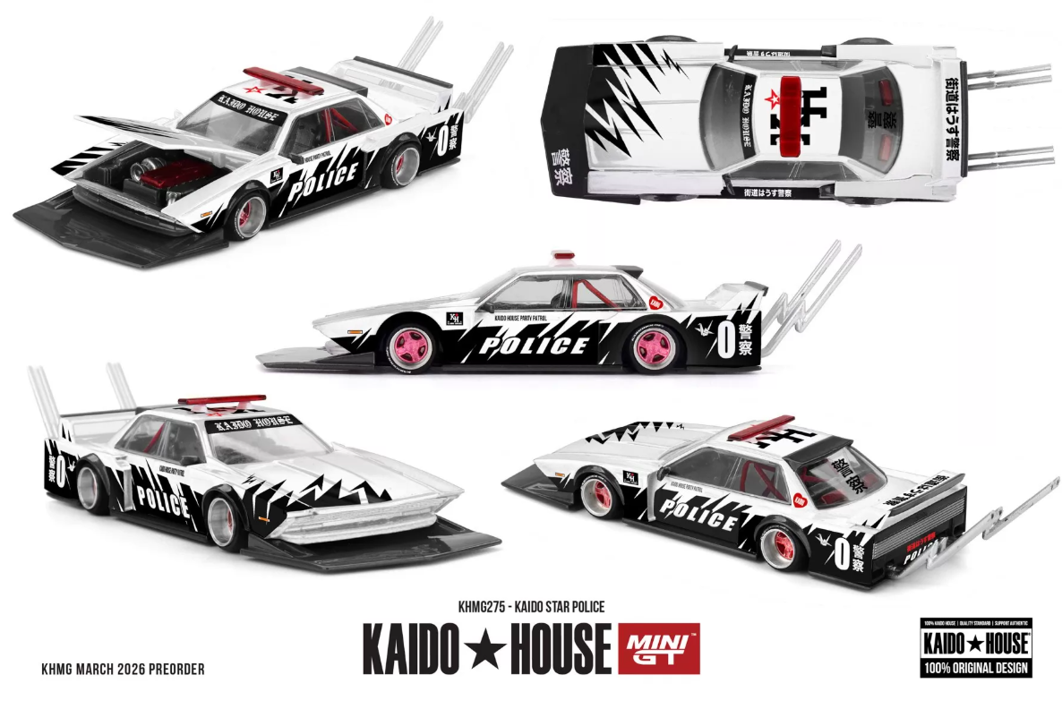 Kaido House Mini GT 1/64 Kaido Star Police KHMG275 Preorder