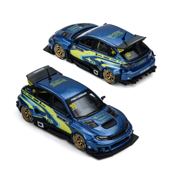 TimeMicro PSC Design 1/64 Subaru Impreza Raider Blue TM648304 Preorder