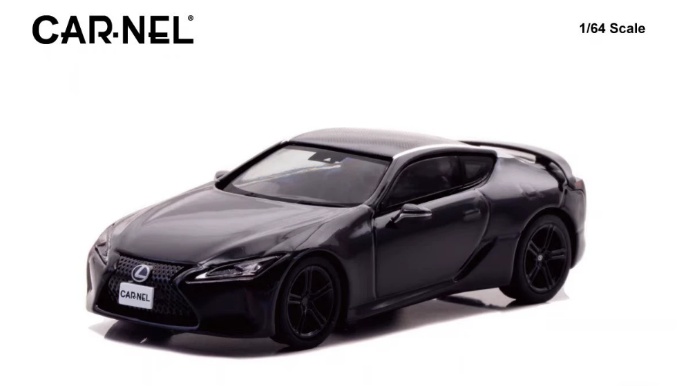 CARNEL 1/64 Lexus LC500 Black New Model