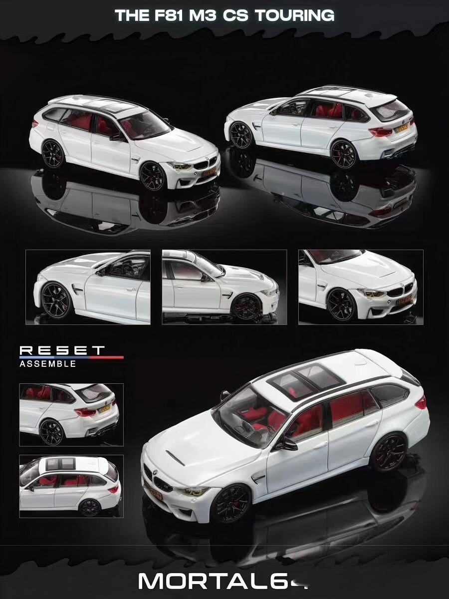 Pre-order MORTAL 1:64 BMW M3 F81 Touring Wagon White