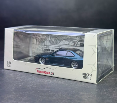 RHINO MODEL 1/64 BMW 850CSi E31 Widebody Deep Green