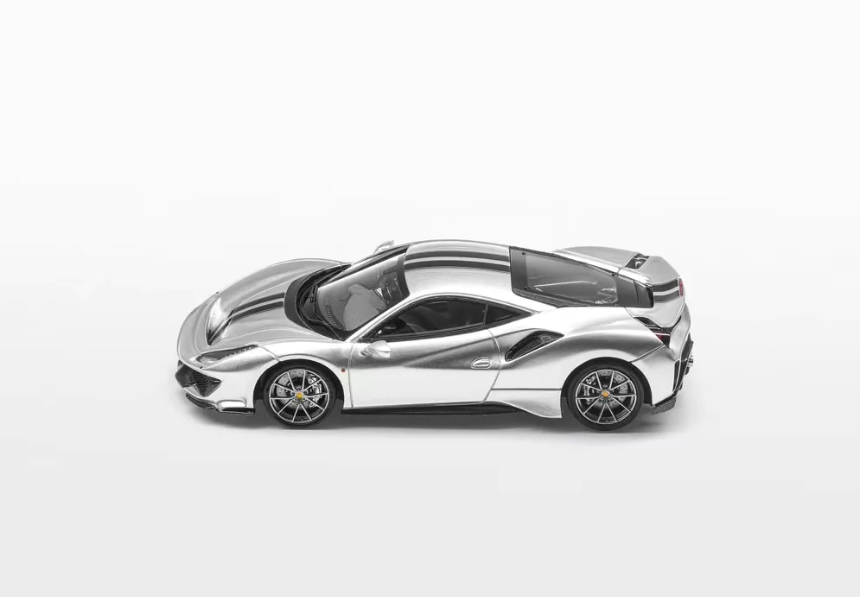 TOC x FuelMe 1/64 Ferrari 488 Pista Nurburgring Silver