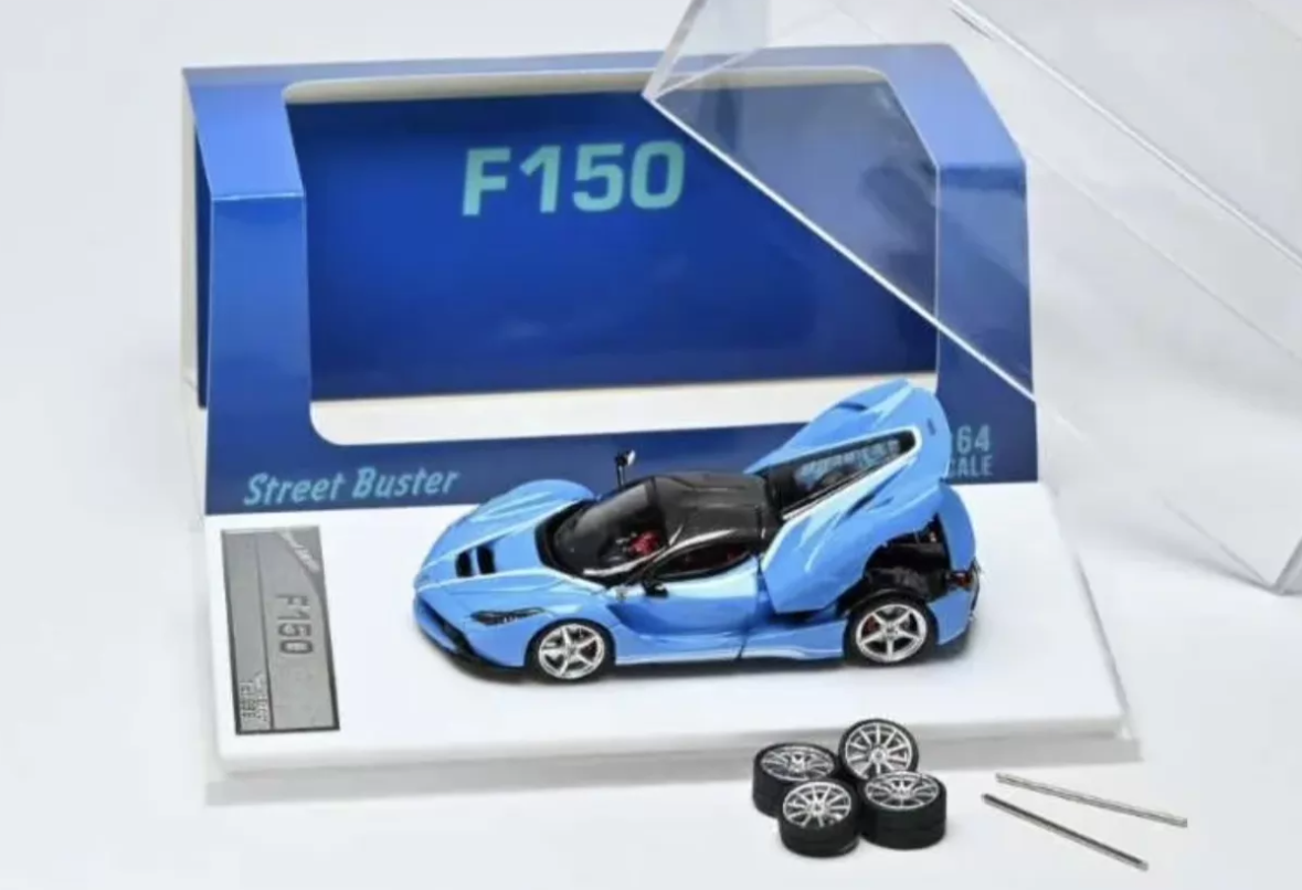 Street Buster 1/64 Ferrari LaFerrari F150 Sky Blue