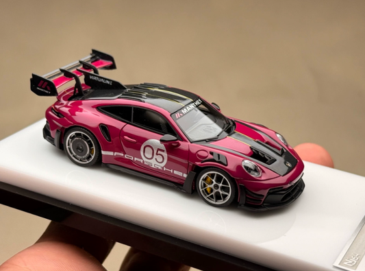 NJ64 1/64 Porsche 911 GT3 RS Manthey Racing Star Ruby Red
