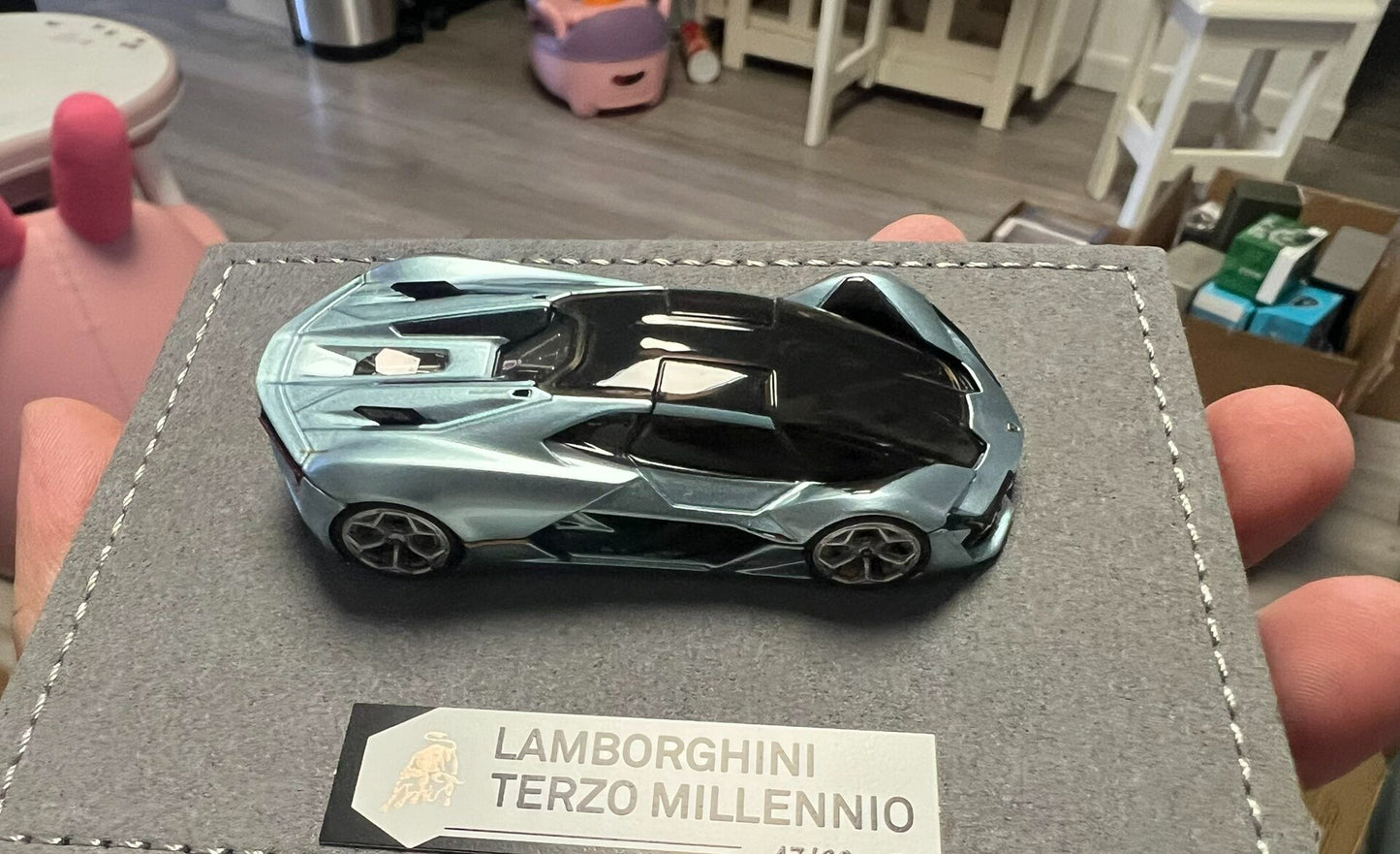 PANTHEOM 1/64 Lamborghini Terzo Millennio Ice Blue Diecast Model