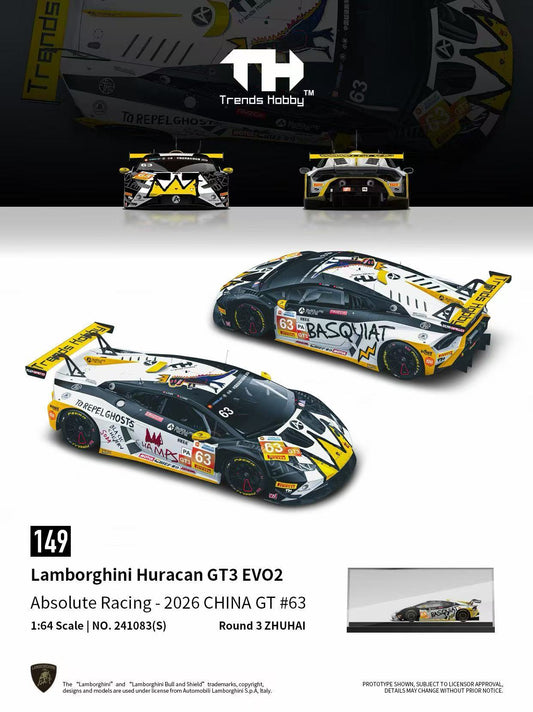 Trends Hobby 1/64 Lamborghini Huracan GT3 EVO2 Basquiat Livery Preorder