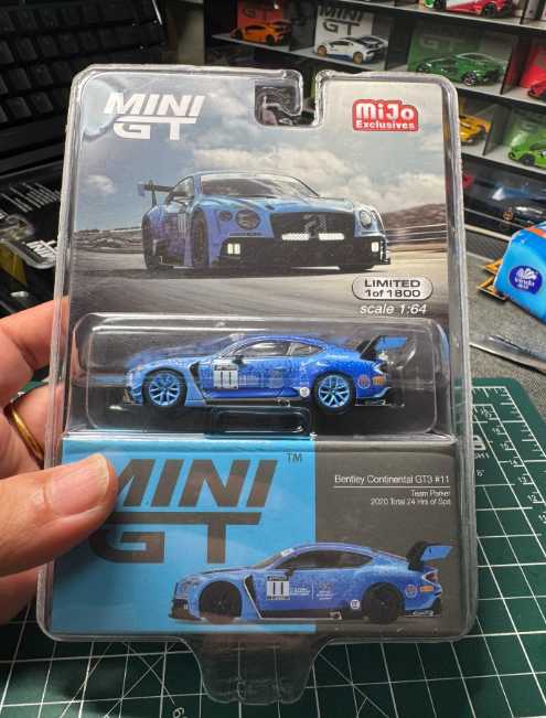 MINI GT 335 Bentley GT3 #11 Team Parker Spa 2020 Chase 1/64