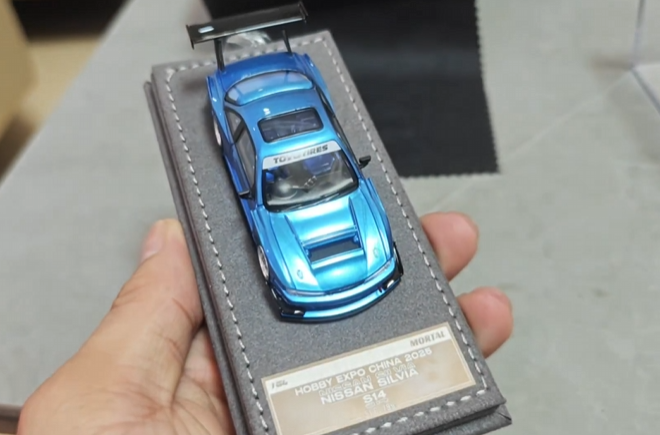 Mortal Model 1/64 Nissan Silvia S14 Metallic Blue Hobby Expo 2023