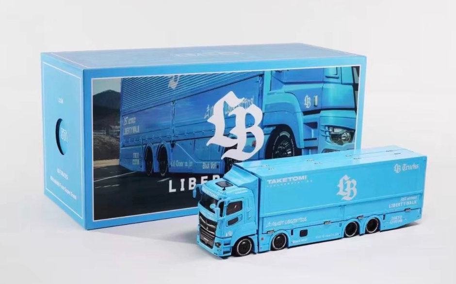 GCD 1/64 Liberty Walk Mitsubishi Fuso Taketomi Transport Blue