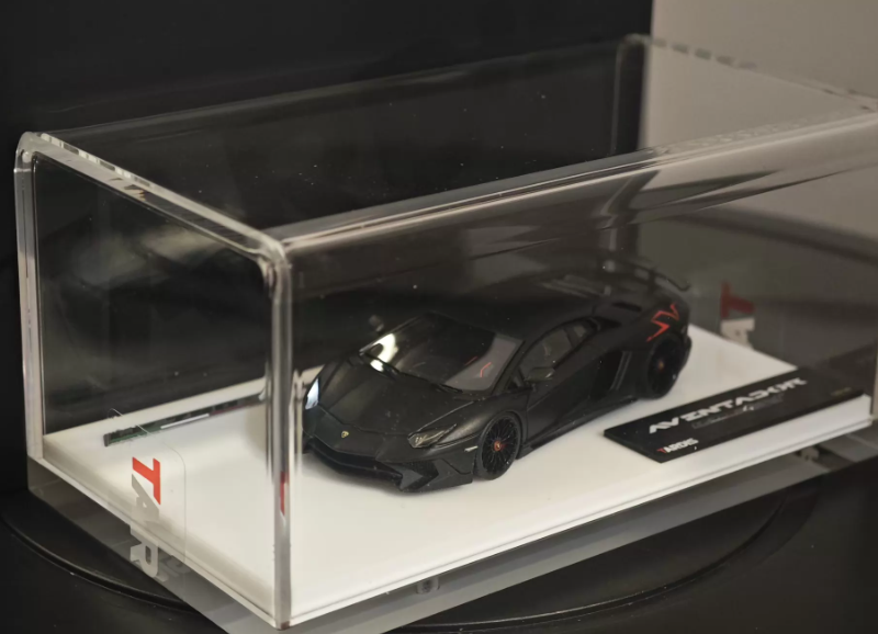 TARDIS 1/64 Lamborghini Aventador SVJ Matte Black Resin LE149