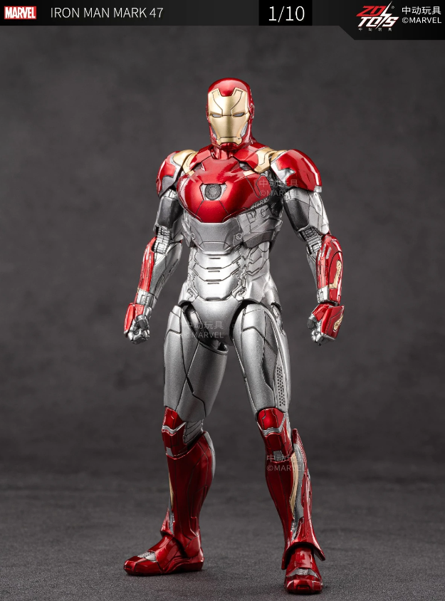 ZD Toys 1/10 Iron Man Mark 47 Spider-Man Homecoming Figure
