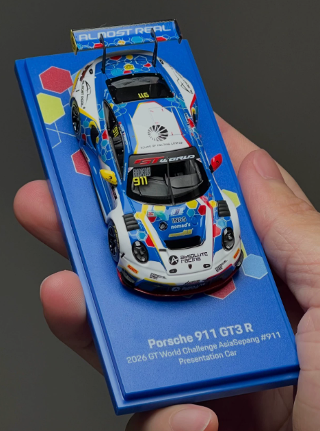 ARbox 1/64 Porsche 911 GT3R Absolute Racing Sepang 2026